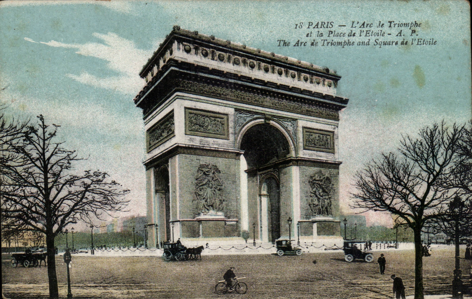 Paris CPA Arc de Triomphe of Etoile