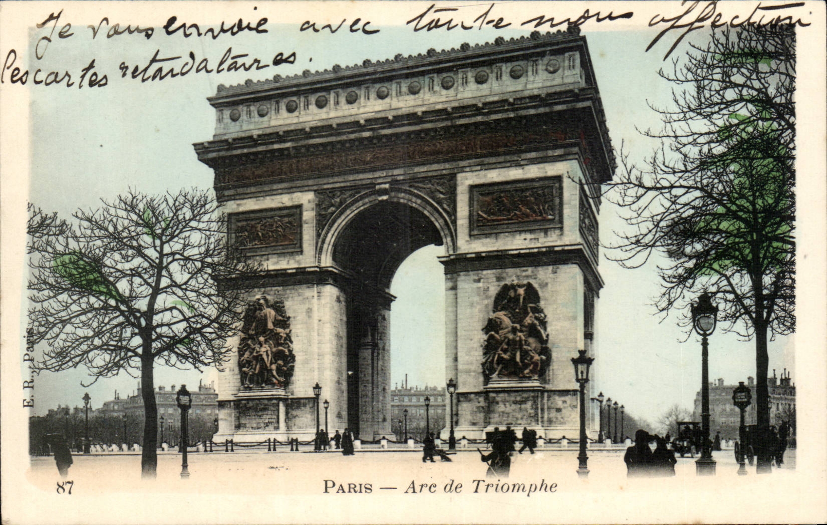 Paris CPA Arc de Triomphe of Etoile