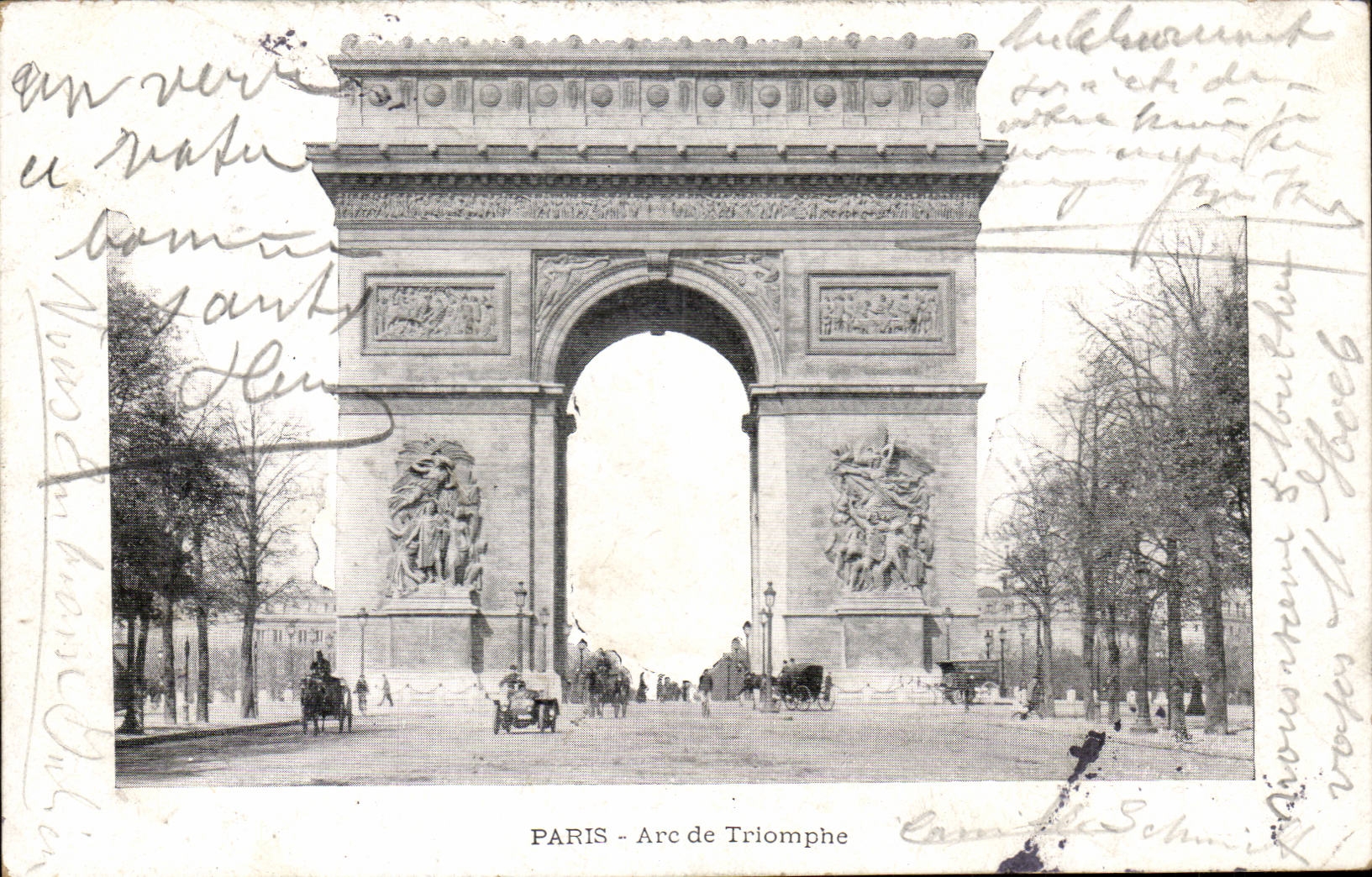 Paris CPA Arc de Triomphe of Etoile