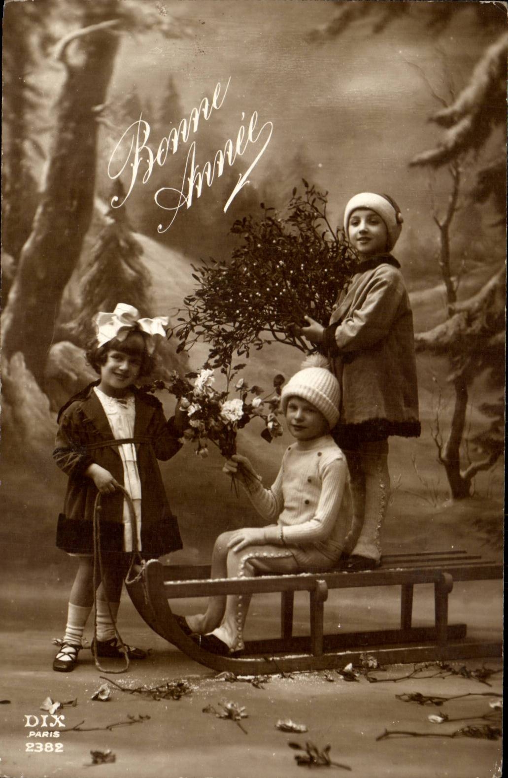 CPA Fantasy Children Happy New Year