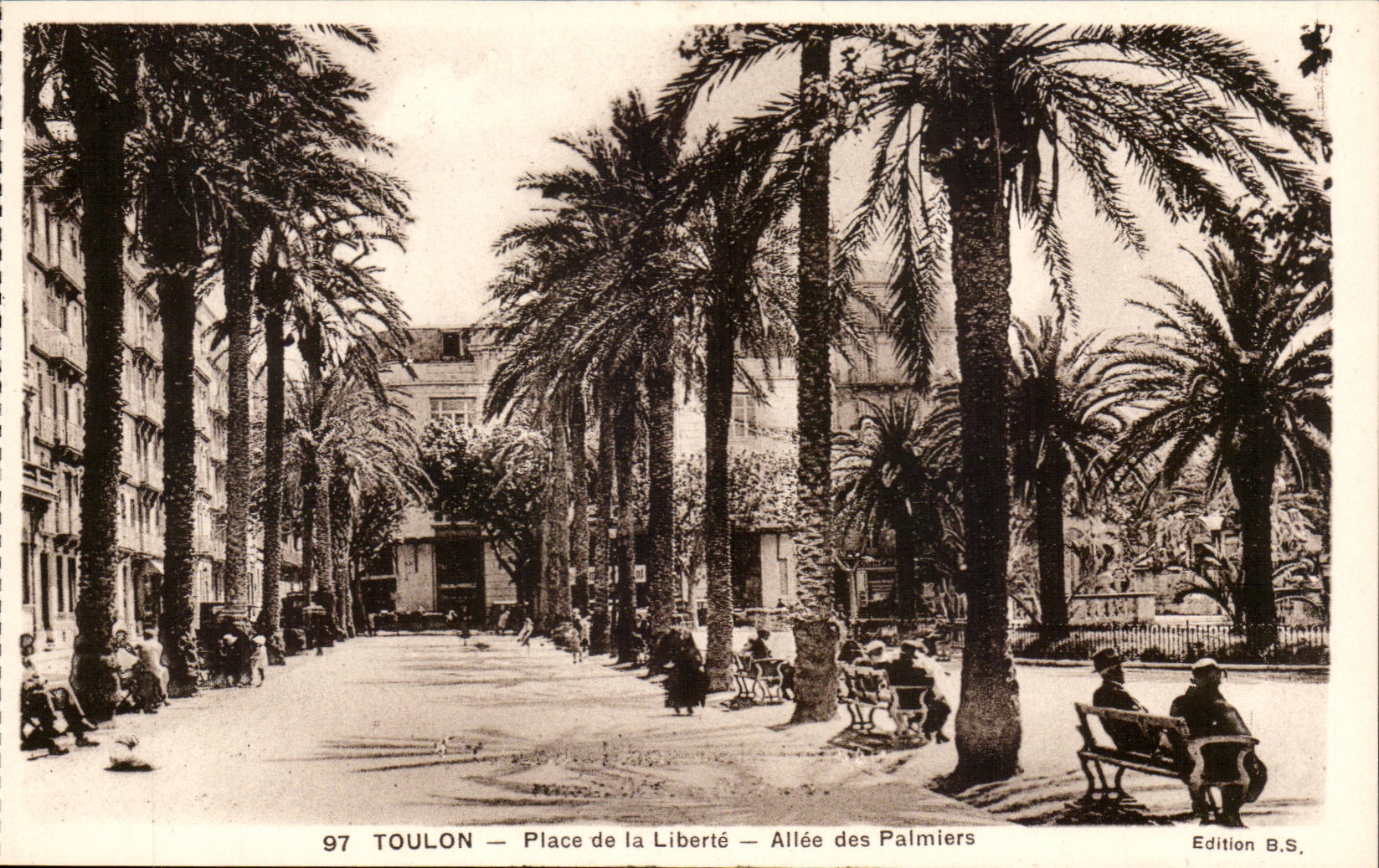 Toulon - Place of Freedom - Allee of Plamiers - CPA