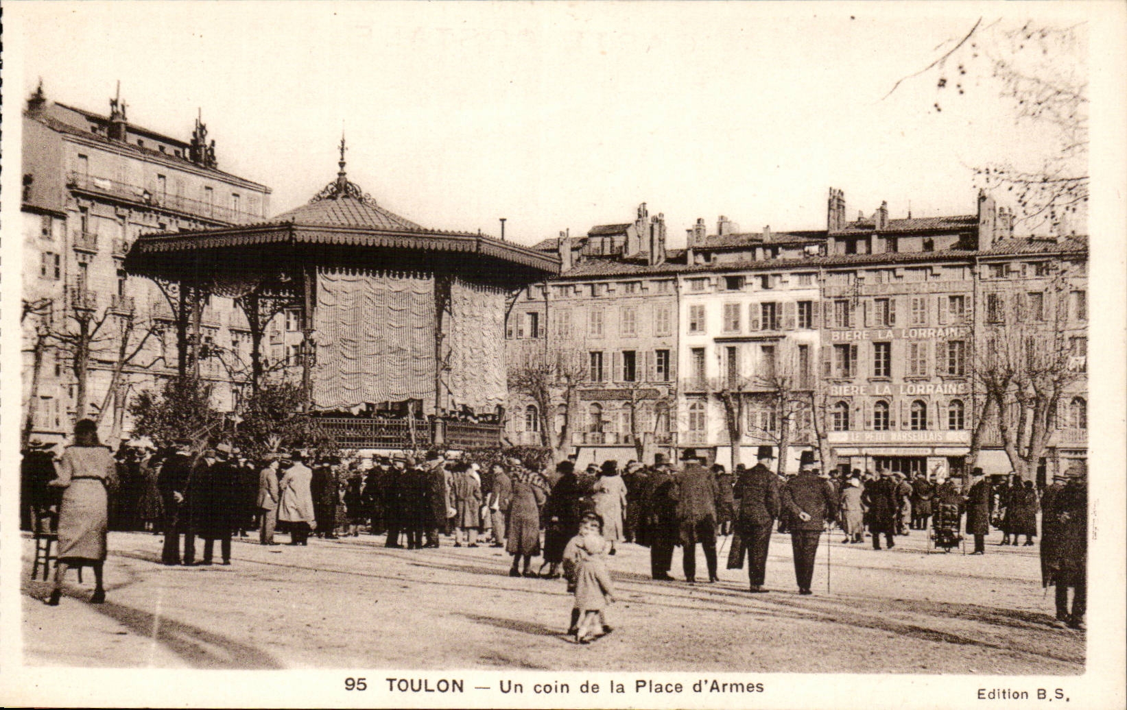 Toulon - a Corner of the Place of Weapons - CPA