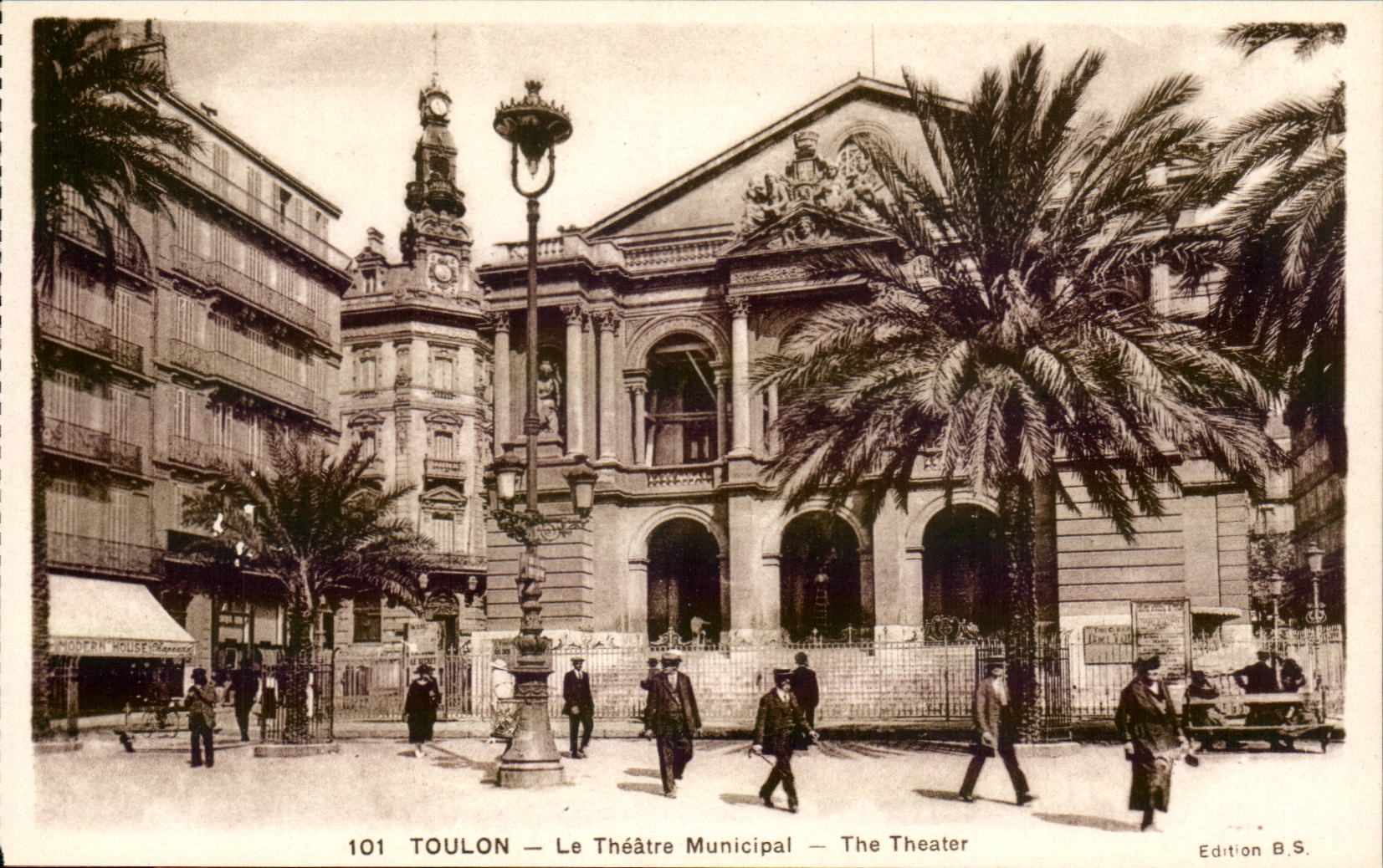 Toulon - the Municipal Theater - CPA