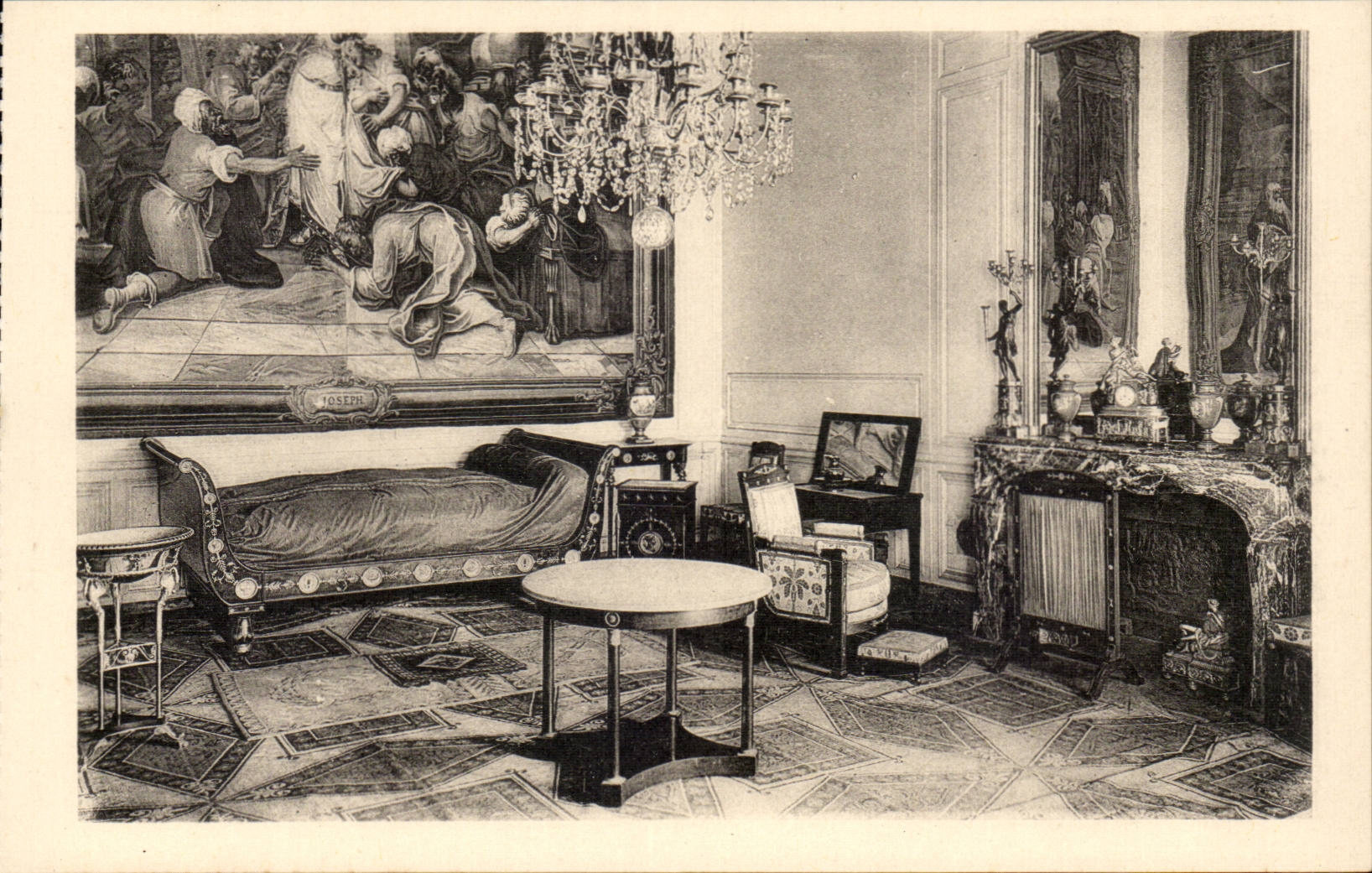 Fontainebleau - the Castle - the Room of the Pope - CPA