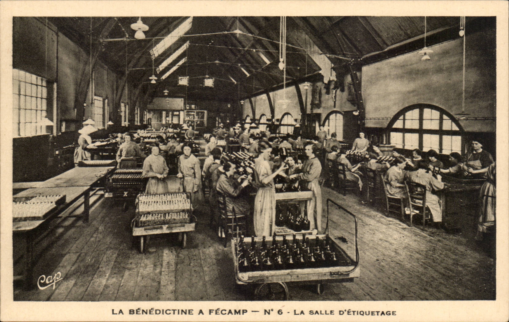 Fecamp - Benediktiner - der Raum des beschriften- Fabrik - Arbeiters - CPA