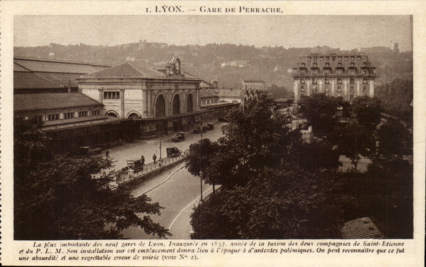 Lyon - Station von Perrache - CPA
