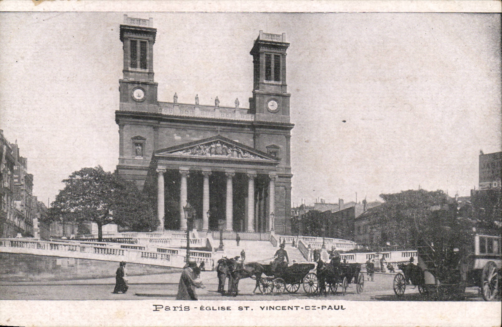 Paris - 10 - Church Saint Vincent of Paul - barouche - - CPA