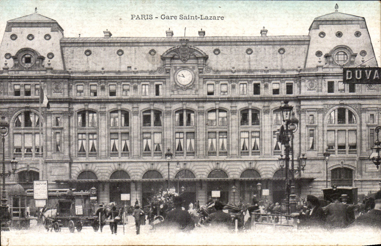 Paris - 8 - Train station St Lazare - CPA