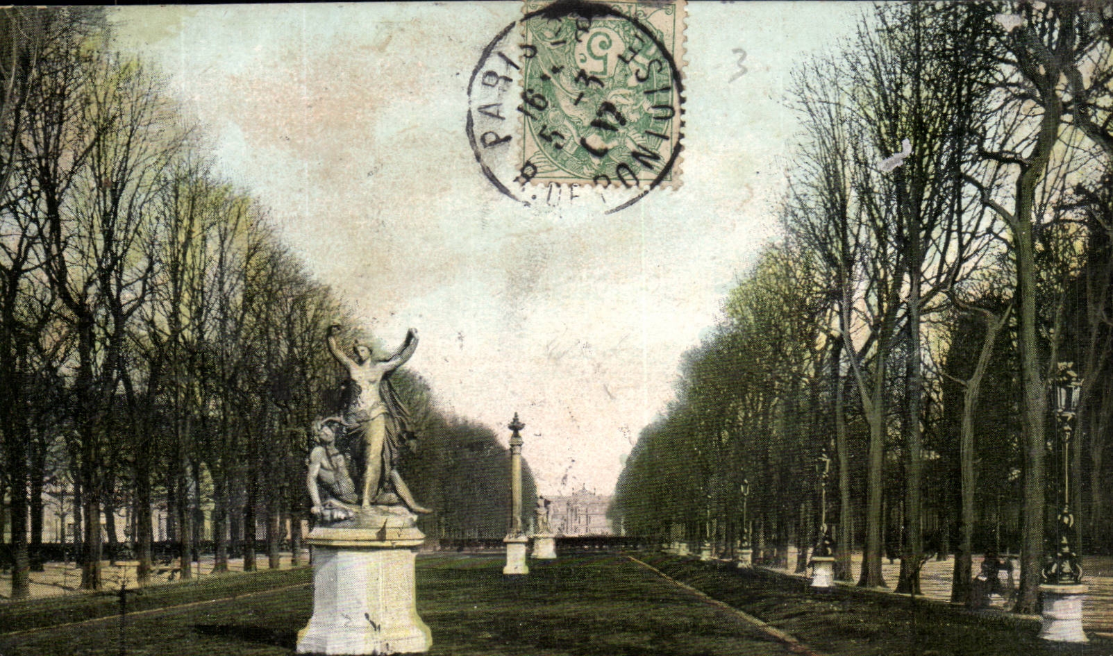 Paris - Avenue of the Luxembourg observatory - CPA