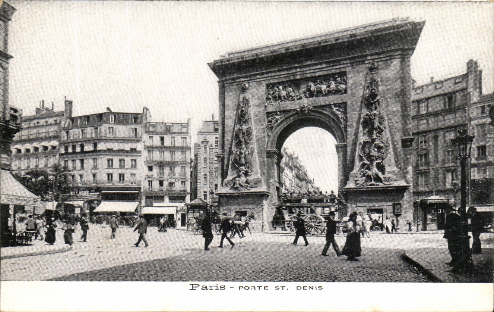 Paris - 10 - Gate Saint Denis - CPA