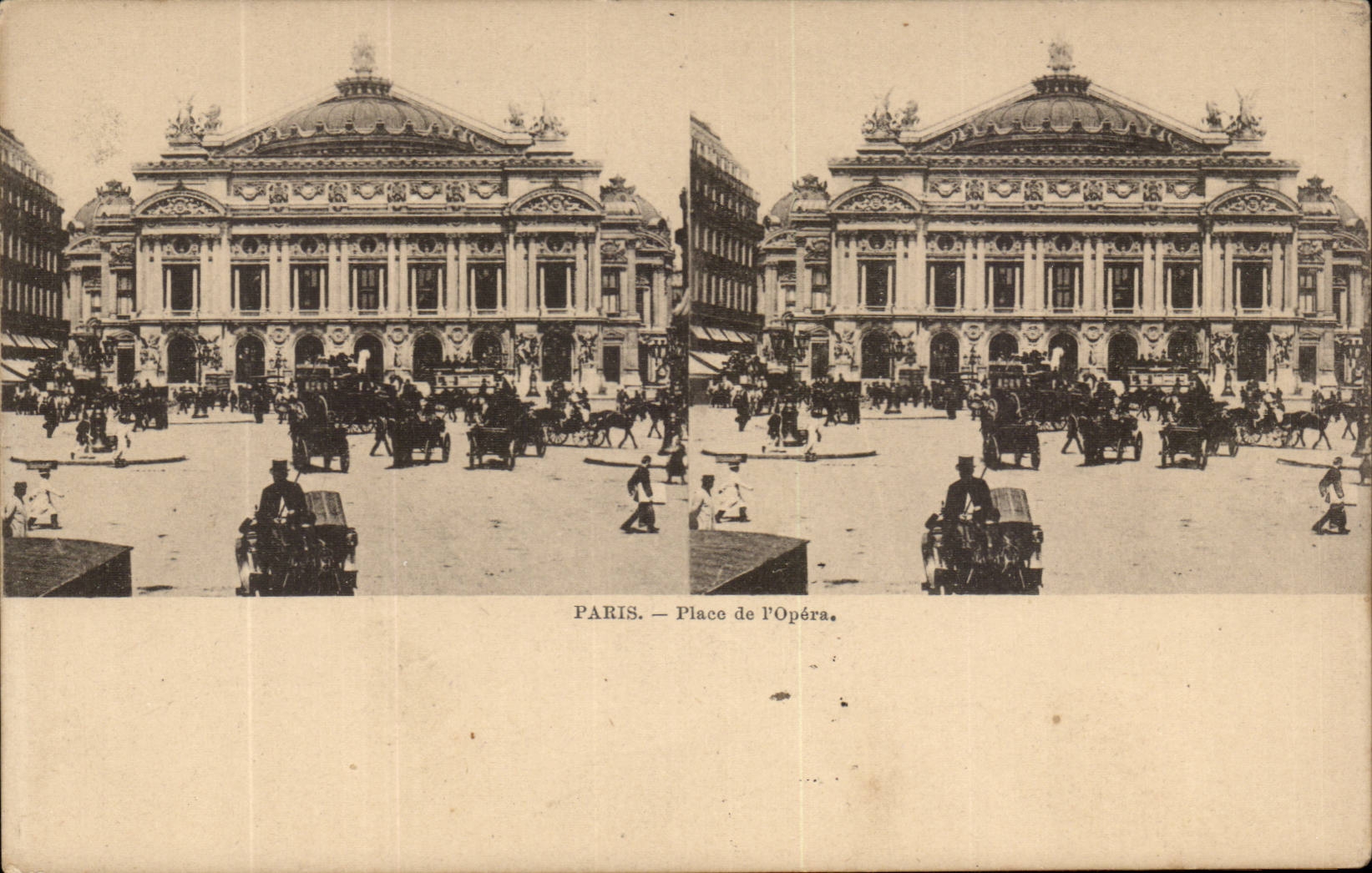 Paris - 9 - L'Opera - Vue Stereoscopique - CPA