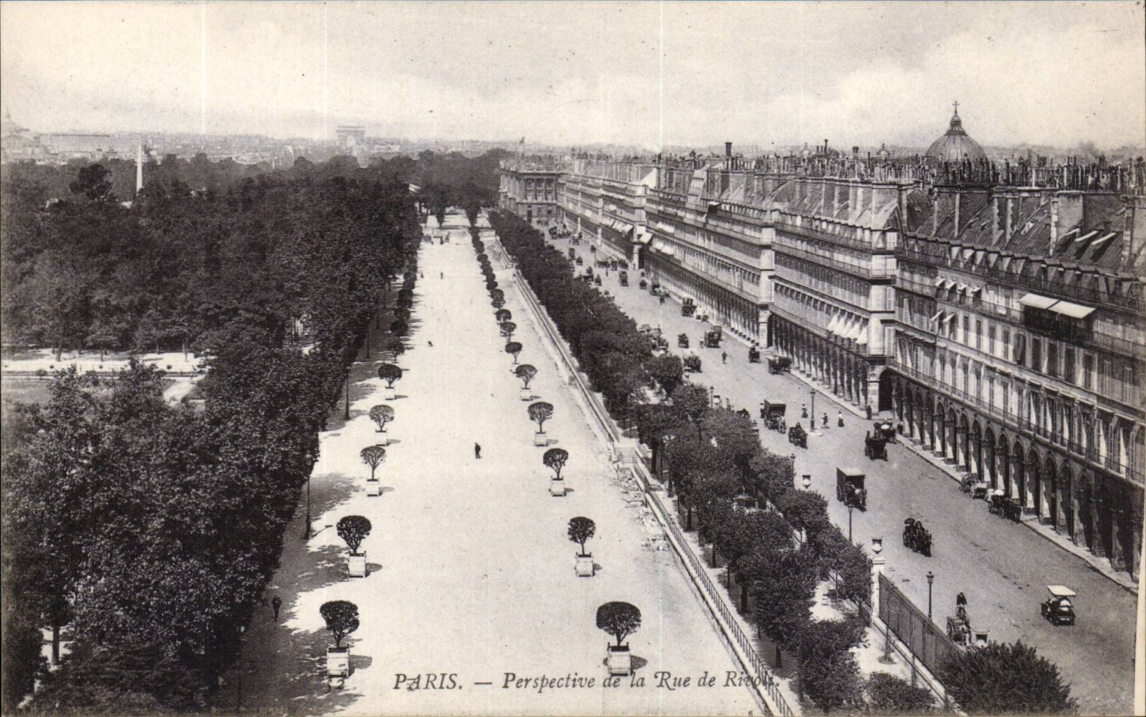Paris - 1 - Perspective de la Rue du Rivoli - CPA 