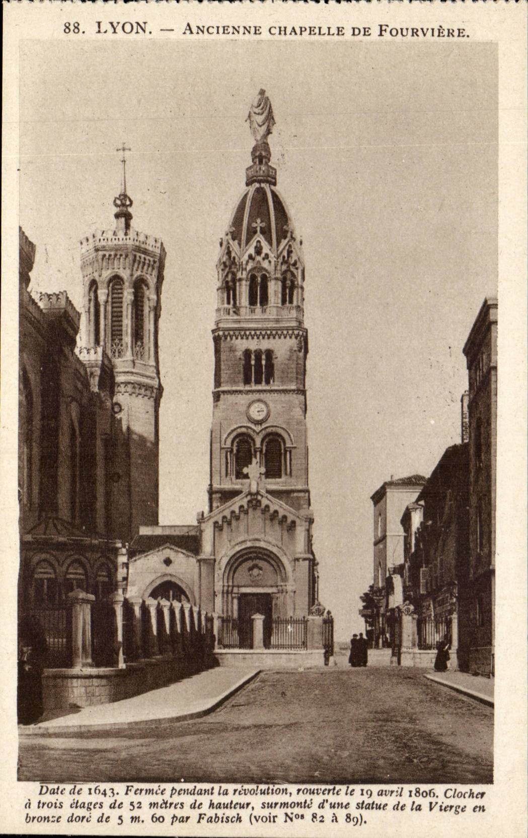 Lyon - alte Wolbung von Fourviere - CPA