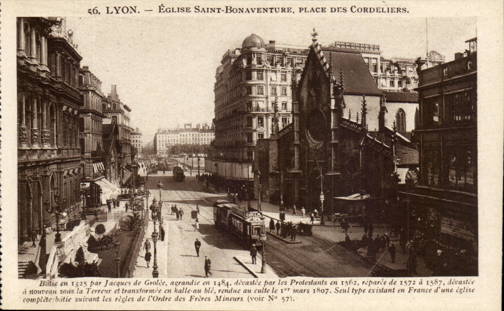 Lyon - Kirche Saint Bonaventure - Ort von Cordeliers - CPA