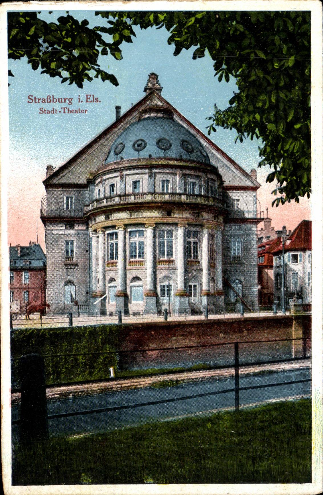 Strasbourg - Strassburg - Stadt Theater CPA