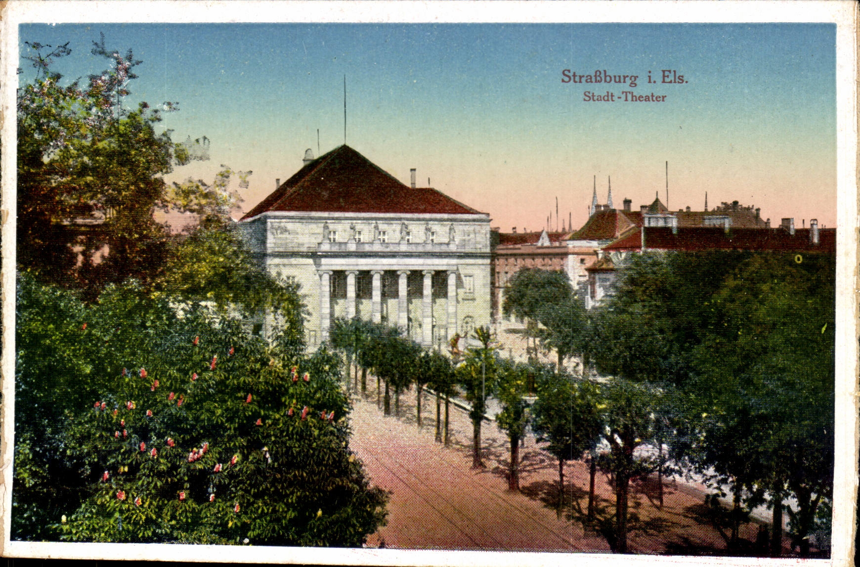 Strasbourg - Strassburg - Stadt Theater CPA