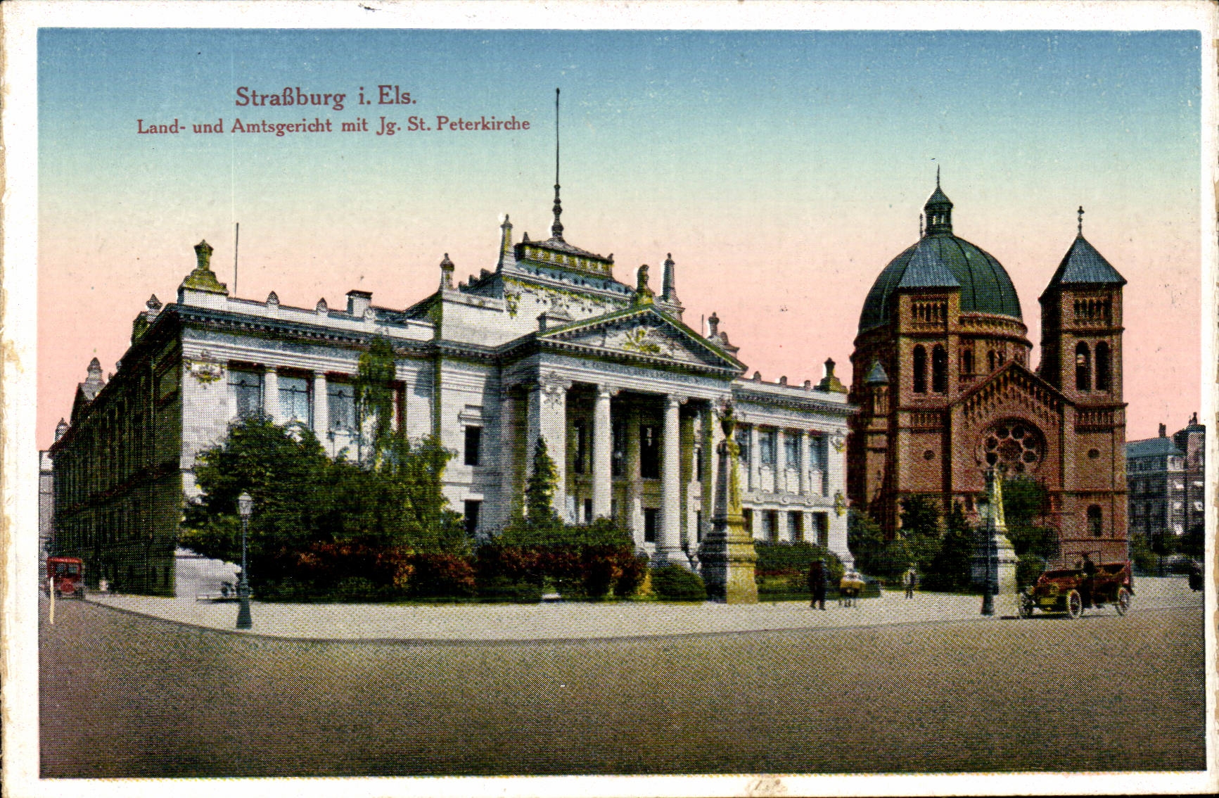 Strasbourg - Strassburg - Land und Amisgericht put St Peterkirche - CPA