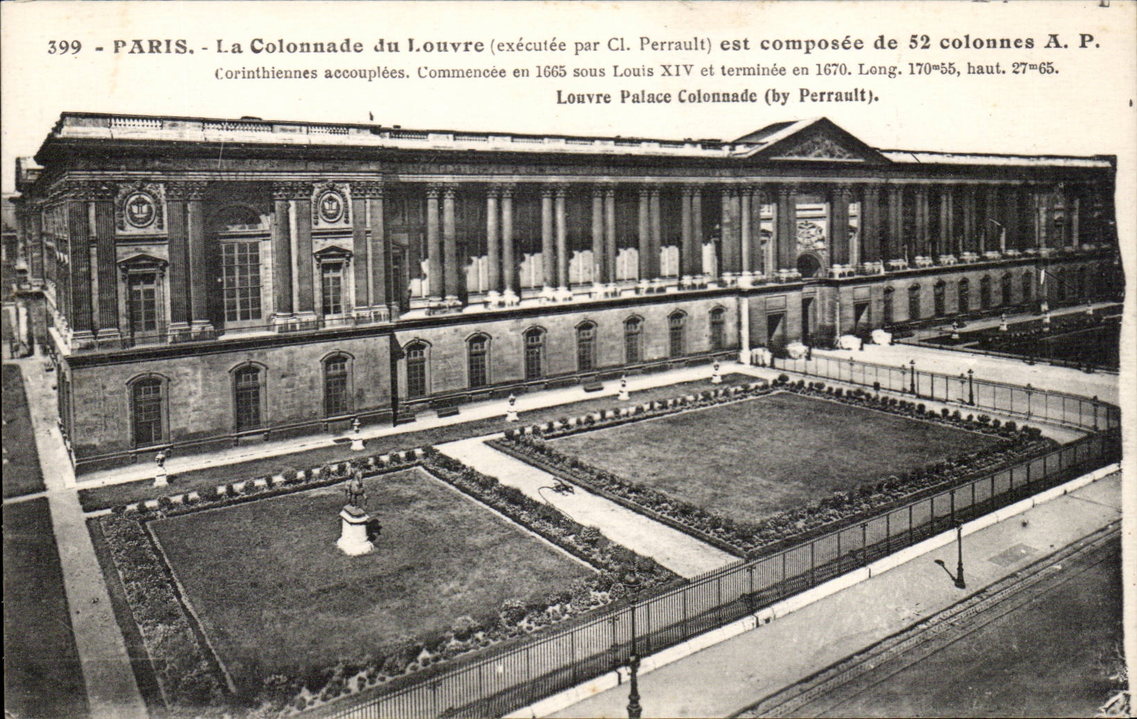 Paris - 1 - La Colonnade du Louvre - CPA