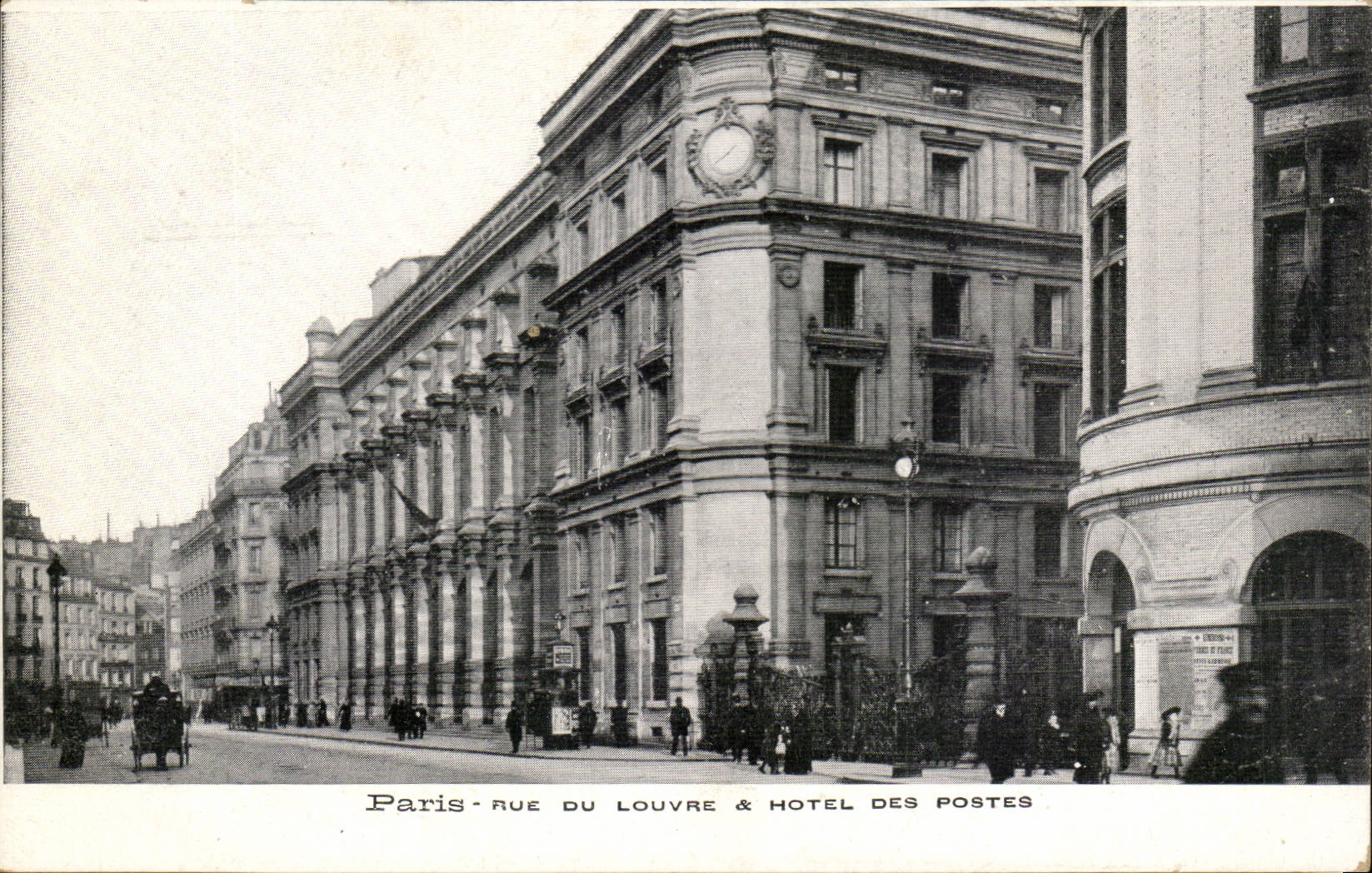 Paris - 1 - Rue du Louvre et Hotel des Postes - CPA 