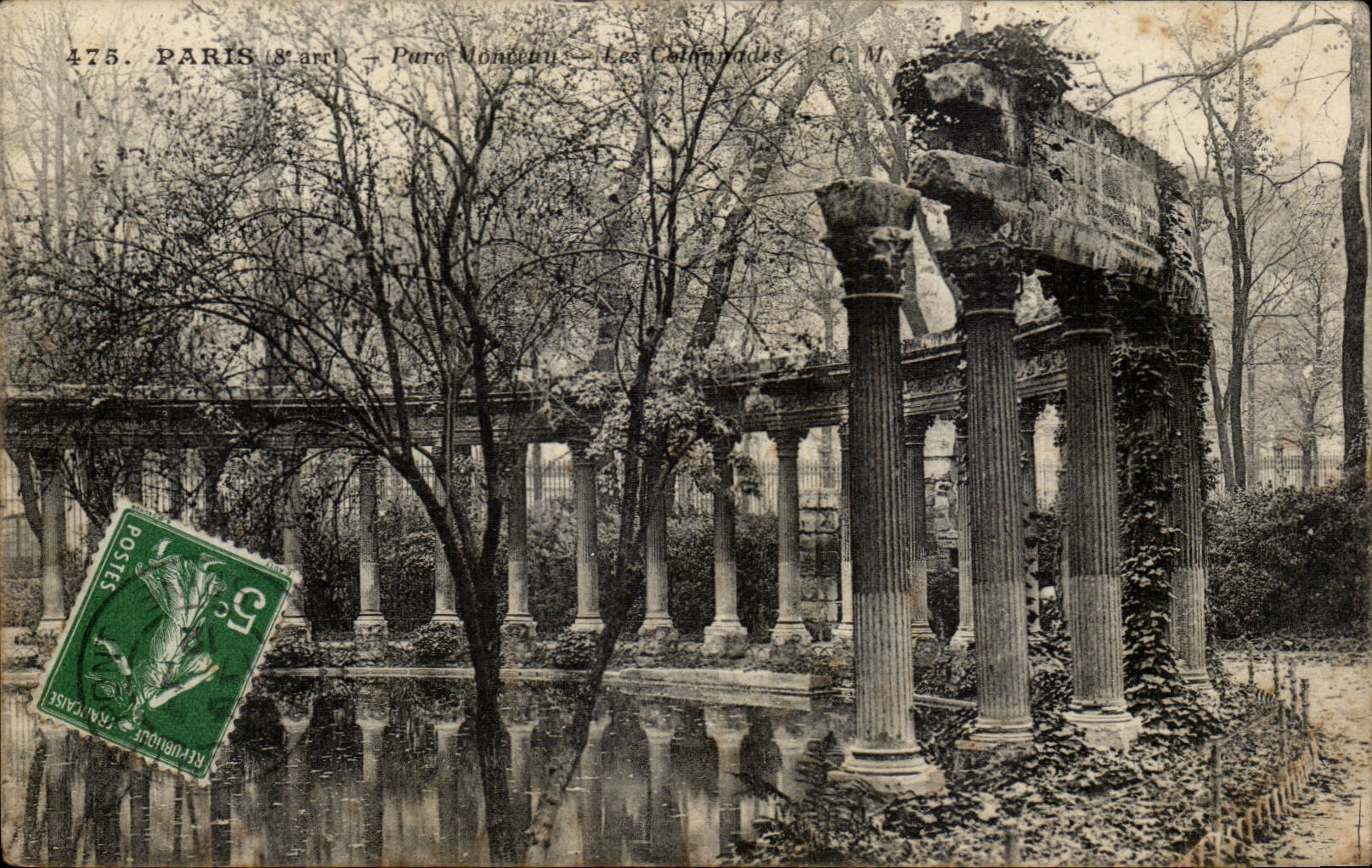 Paris - 8 - Park Heap - Colonnades - CPA