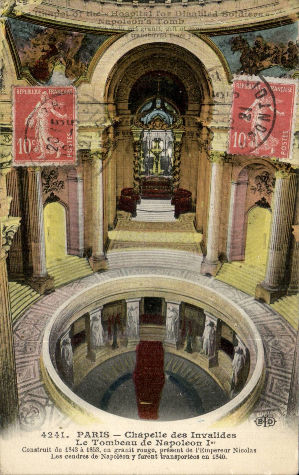 Paris - 7 - Invalides - the Tomb of Napoleon 1 - CPA