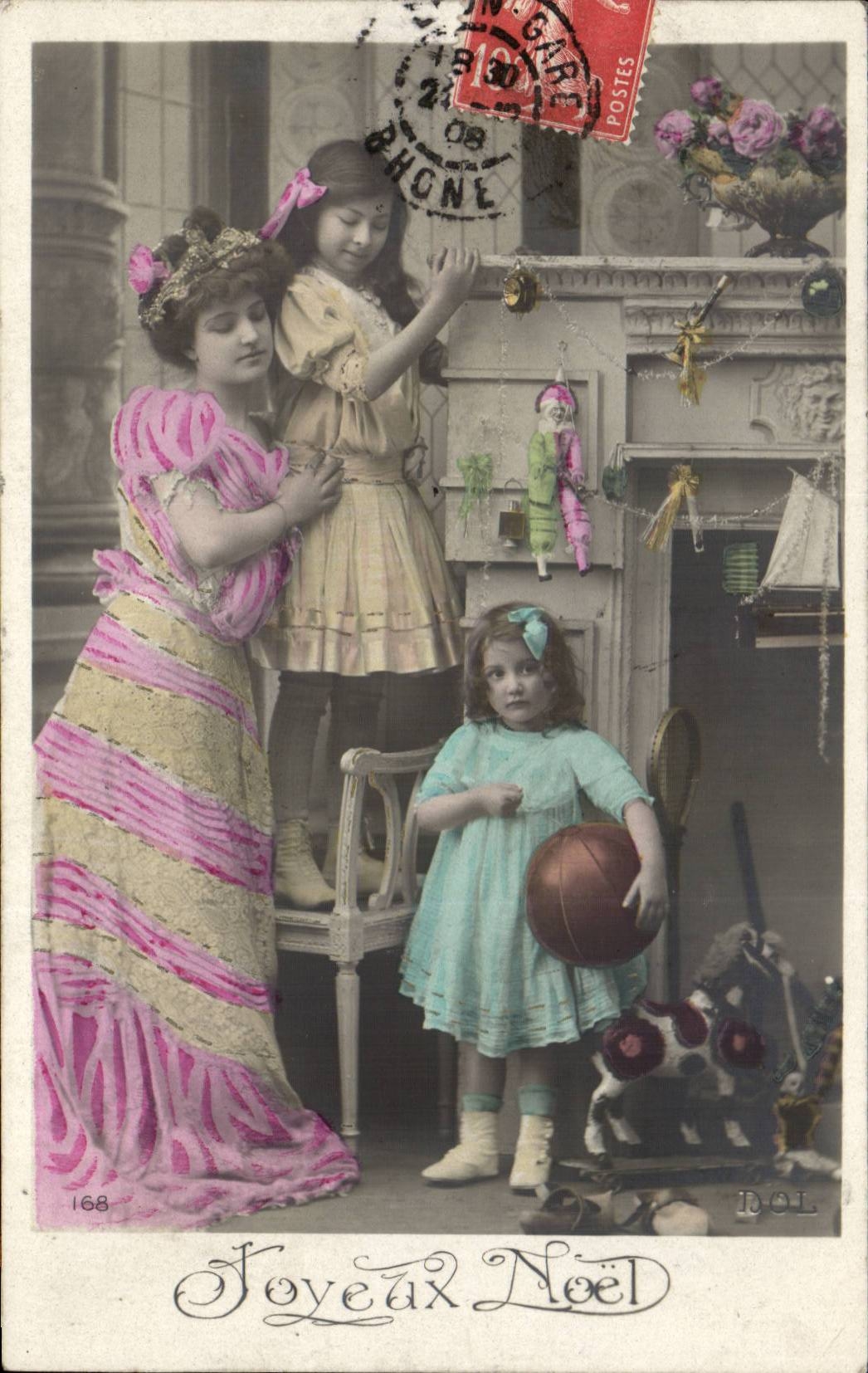 Fantasy - Children - Merry Year - Merry Christmas - CPA