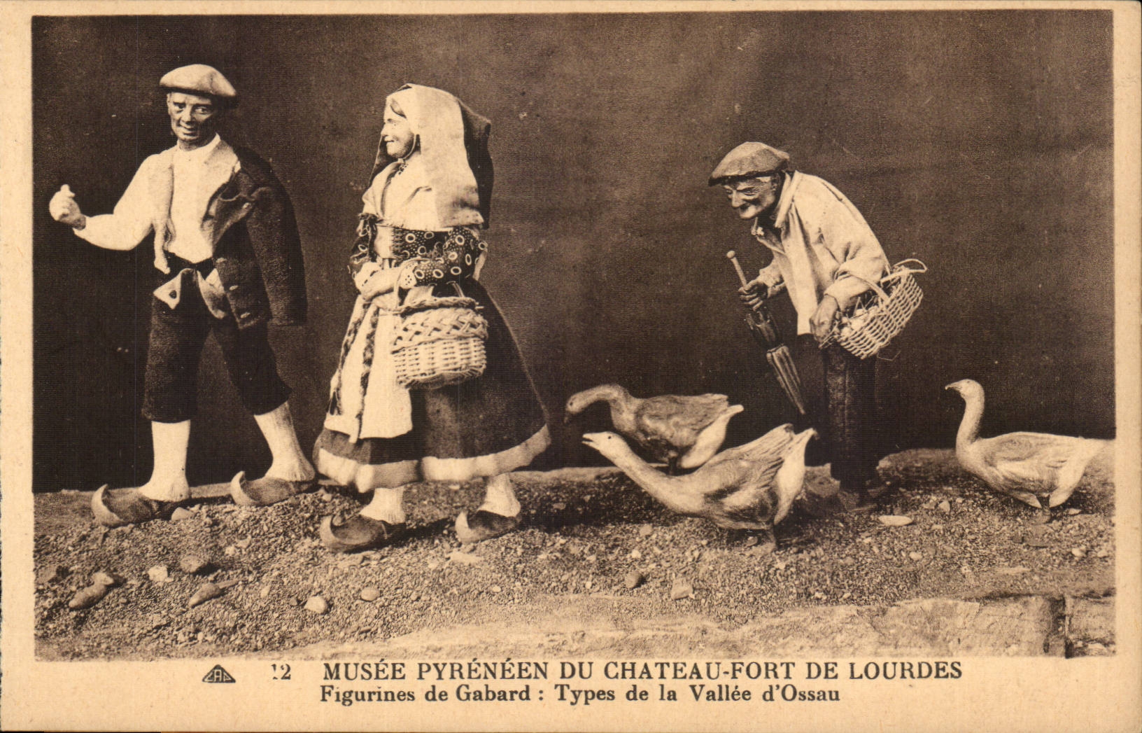 Lourdes - Pyrenean Museum of the Castle Fort - Standard of the Valley of Ossau - CPA