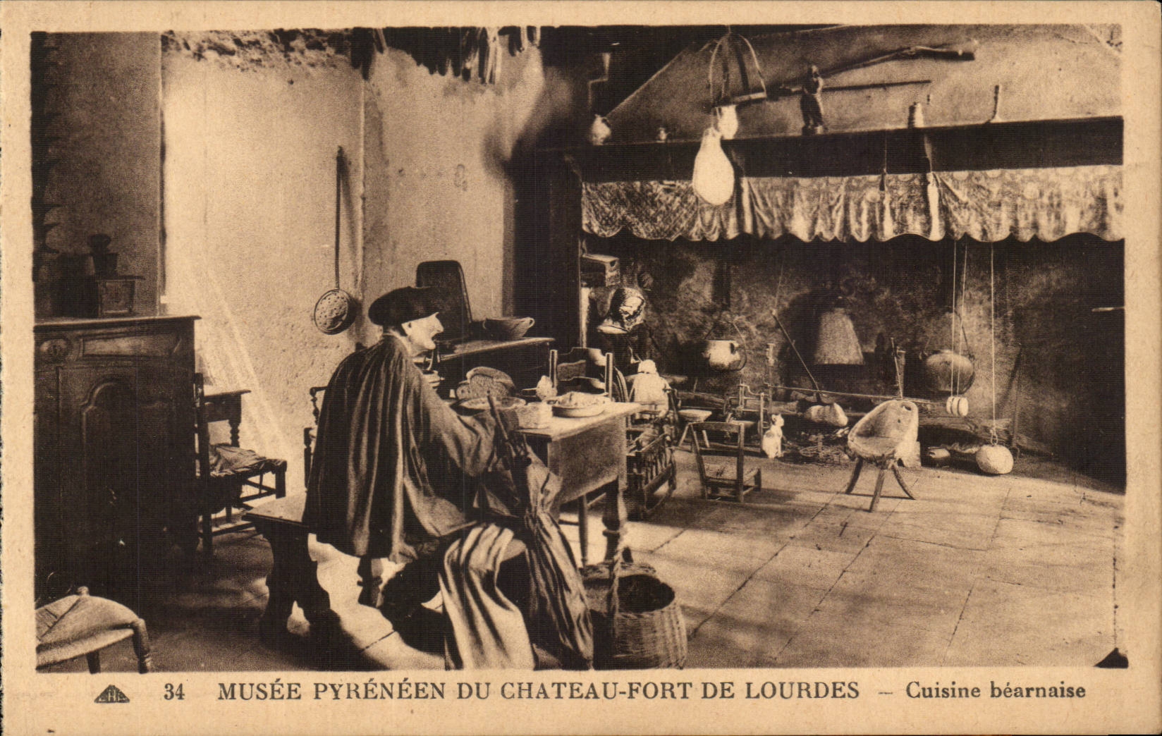 Lourdes - Pyrenean Museum of the Castle Fort - Kitchen Bearnaise sauce - CPA