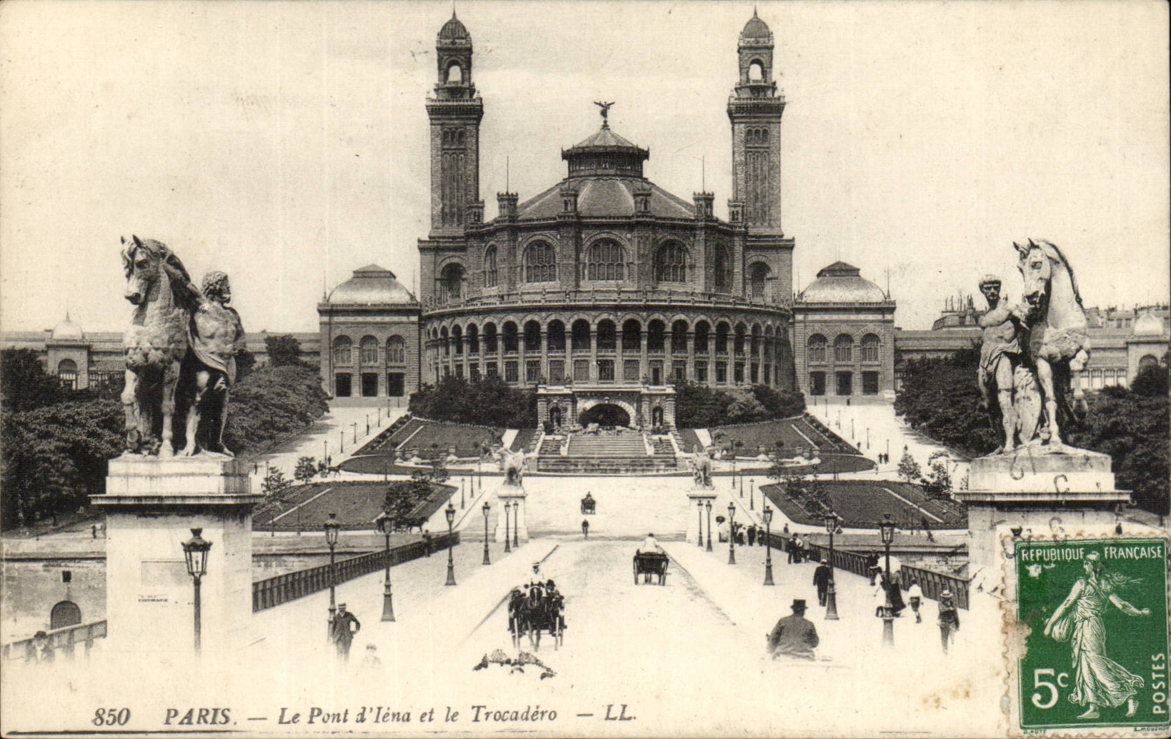 Paris - 16 - Le Pont d'Iena et le Trocadero - CPA