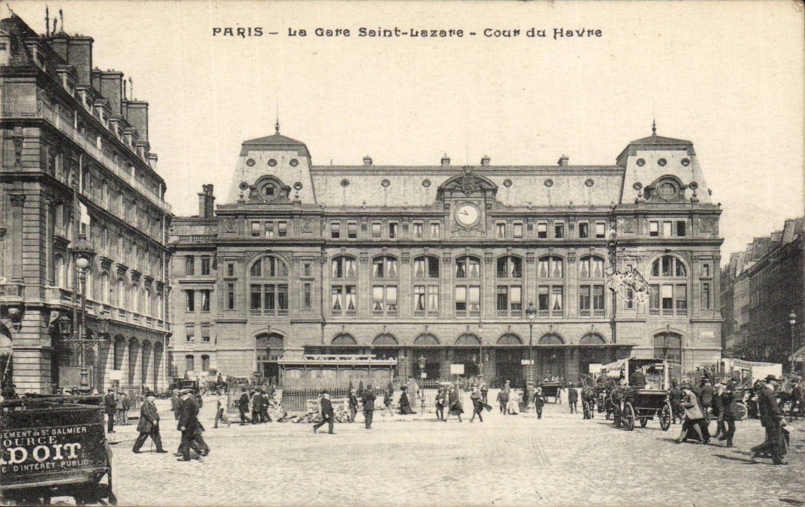 Paris - 8 - Train station Saint Lazare - Court of Le Havre - CPA
