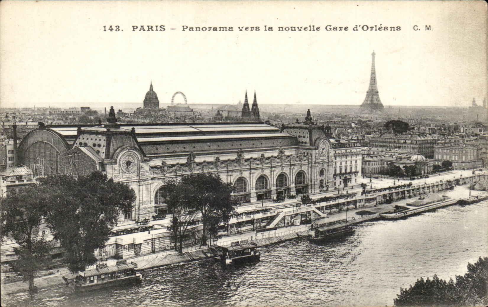 Paris - 13 - Panorama vers la nouvelle Gare d'Orleans - CPA Tour Eiffel