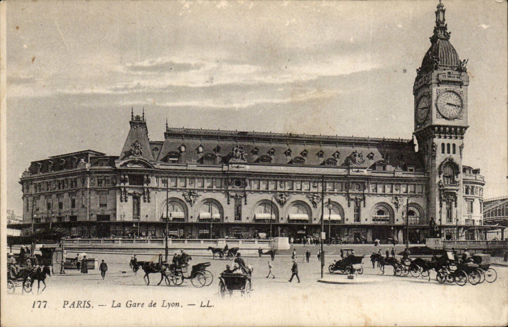 Paris - 12 - Gare du Lyon - cheval - horse - CPA