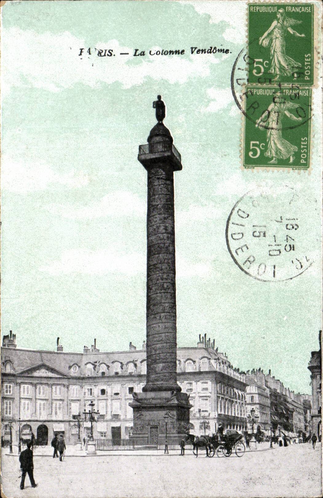 Paris - 1 - La Colonne Vendome - CPA 