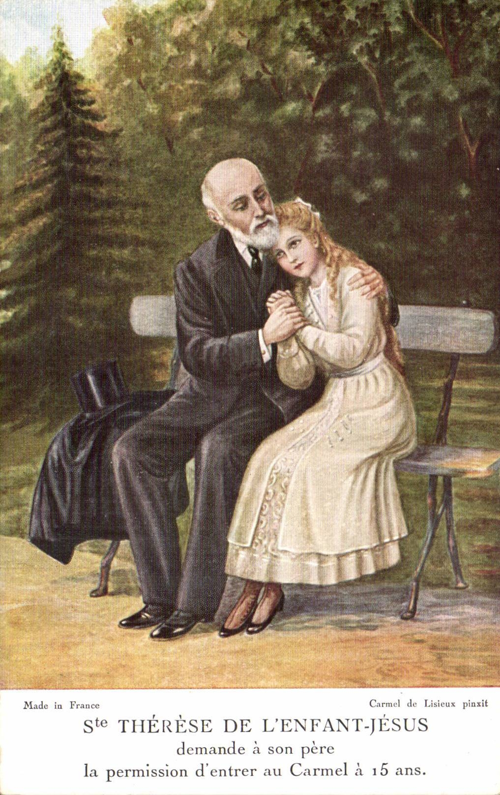 CPA Fantasy co Therese of the Jesus child requires has his father the permission to enter in Carmel is 15 years old