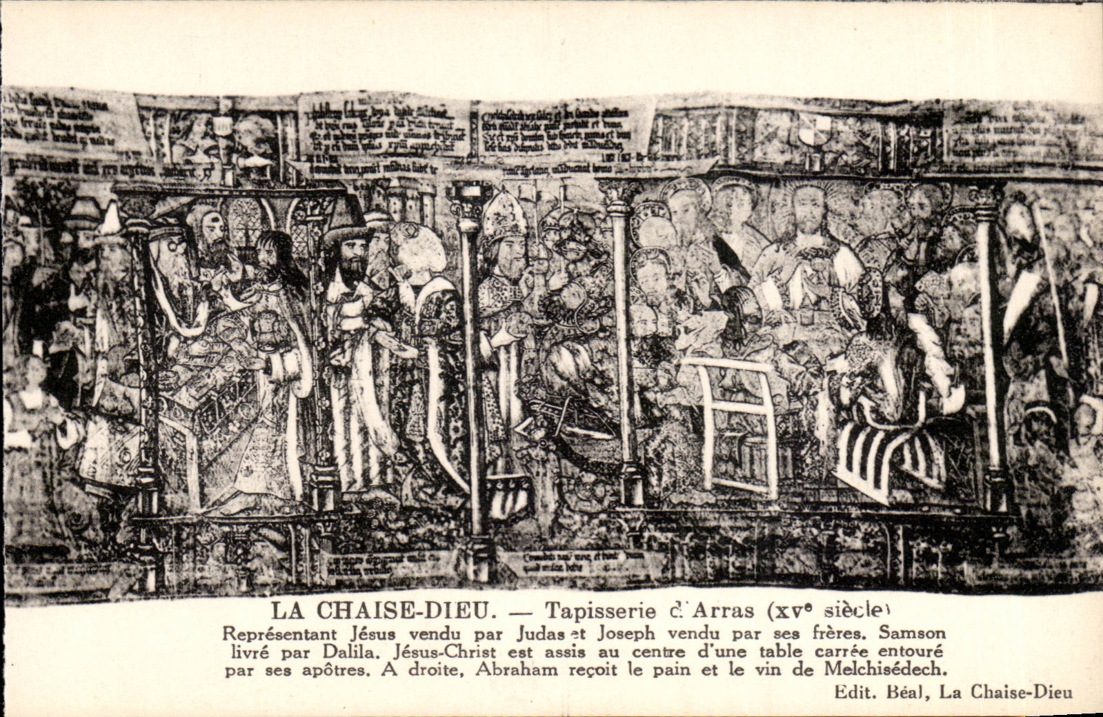 The Chair God CPA Tapestries of Arras Representing Jesus sold by Judas and Joseph