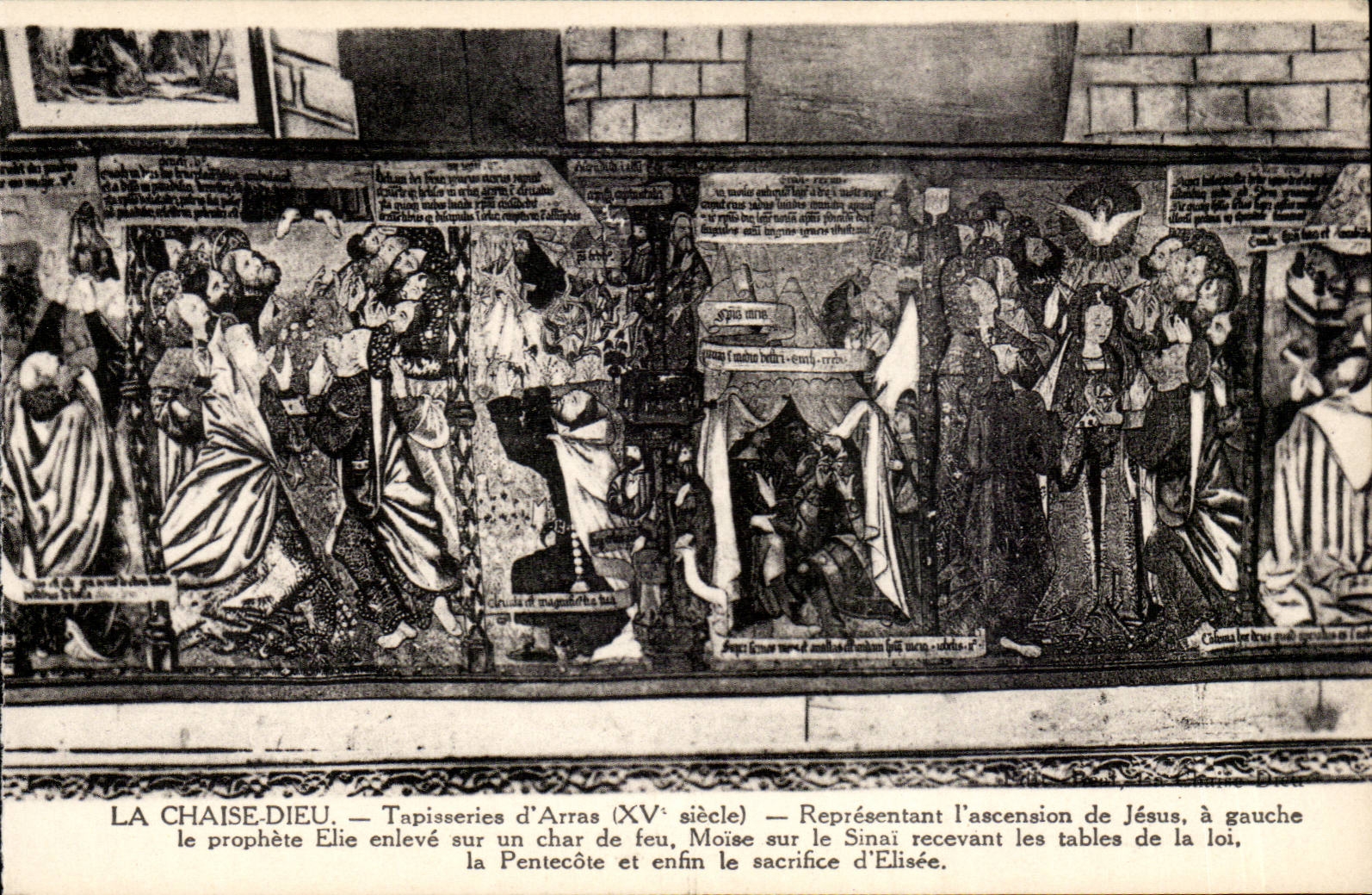 The Chair God CPA Tapestries of Arras Representing the rise of Jesus