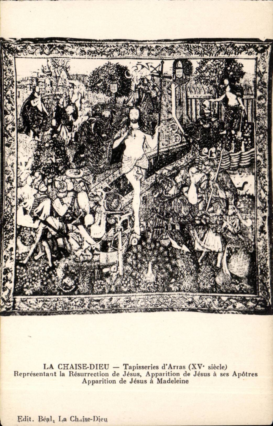 The Chair God CPA Tapestries of Arras Representing the resurrection of Jesus