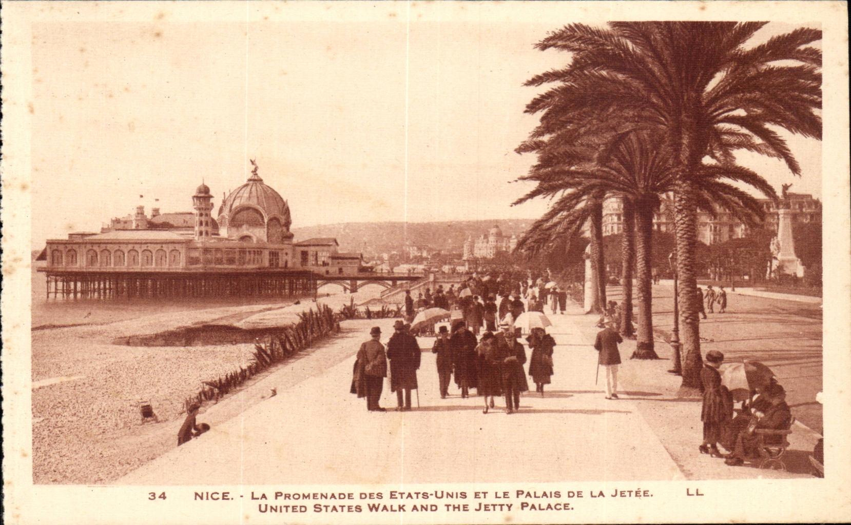 Nizza CPA der Weg der Vereinigten Staaten und des Gaumens des Piers