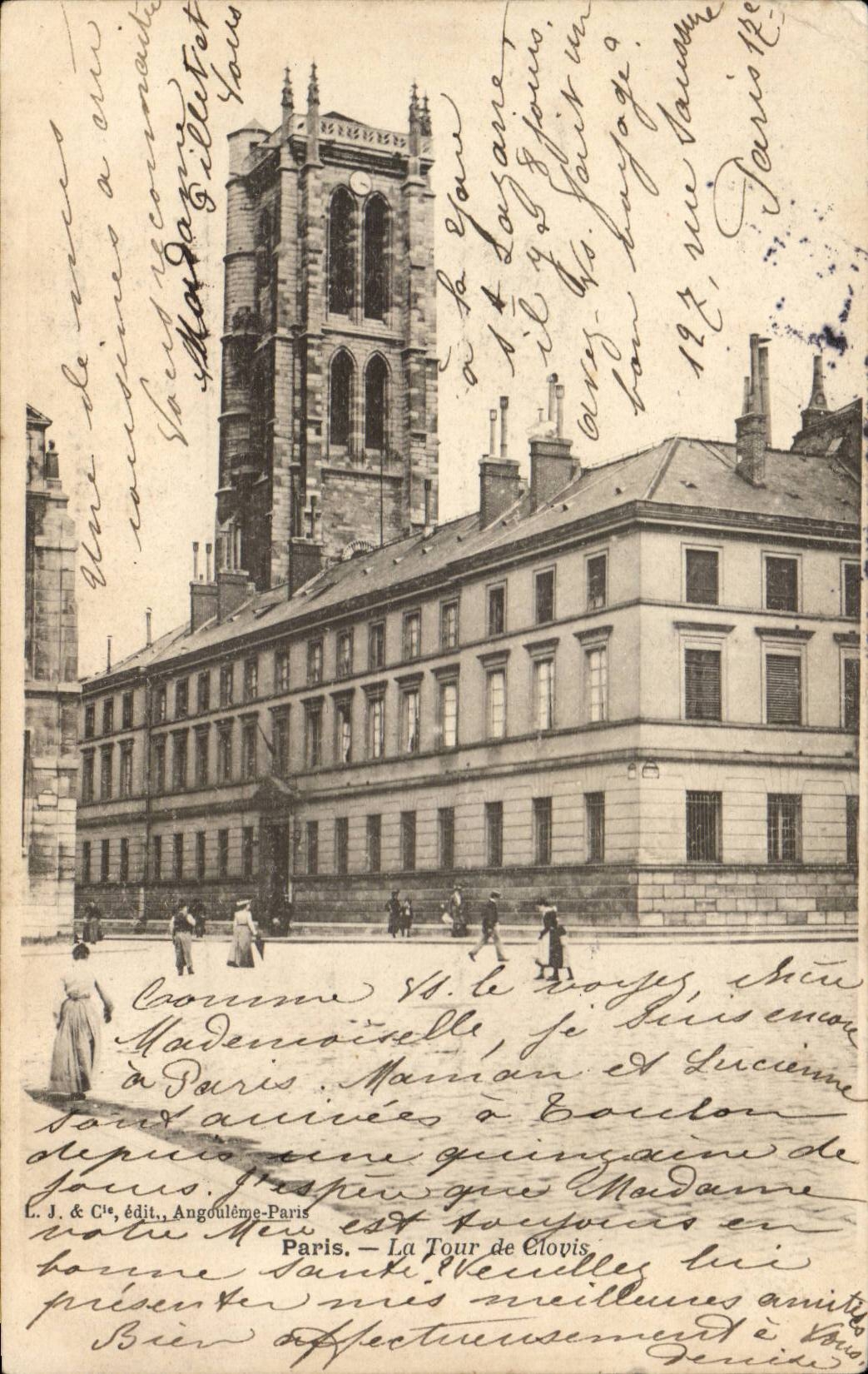 Paris CPA La tour de Clovis