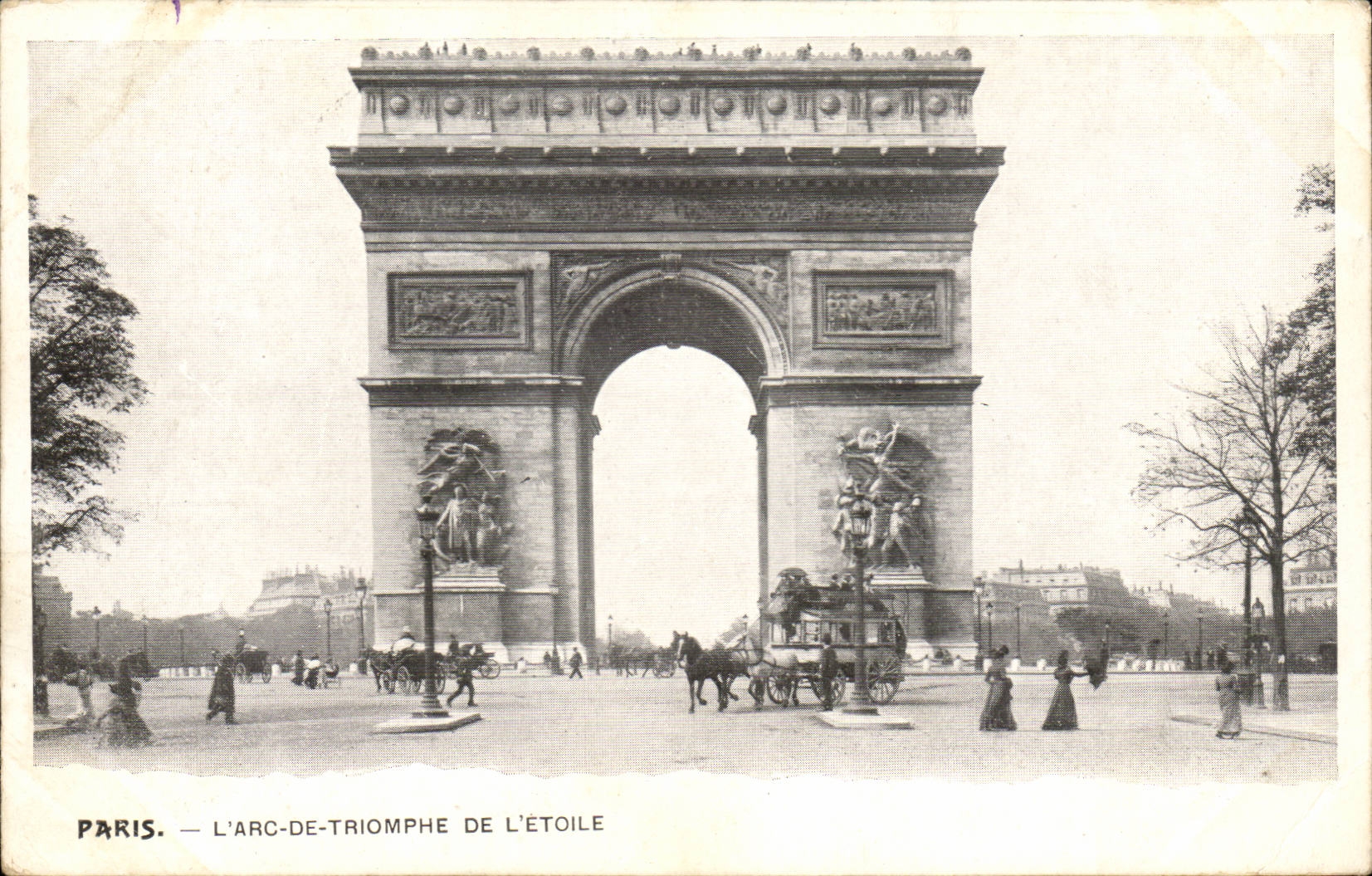 Paris CPA Arc de Triomphe of star