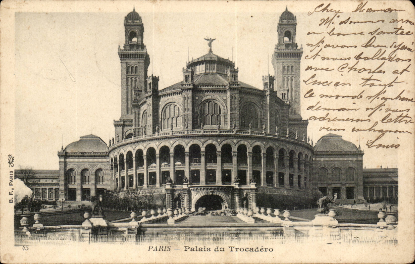 Paris CPA Palate of Trocadero