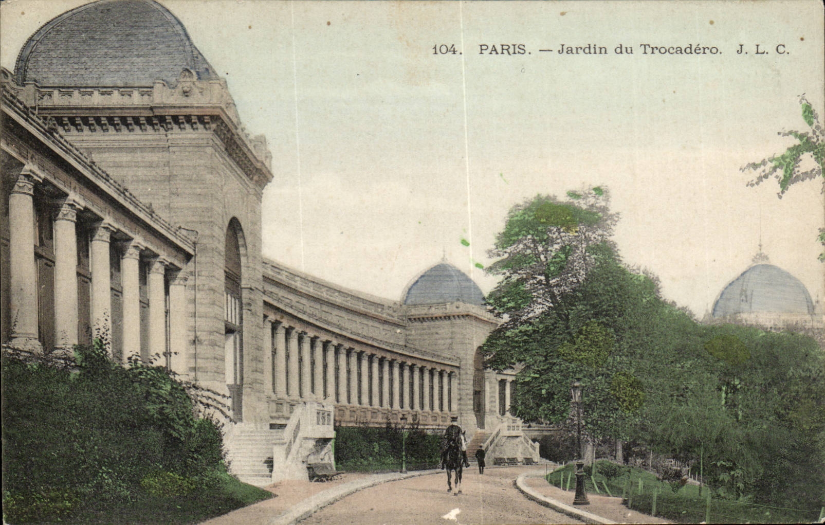 Paris CPA Garden of Trocadero