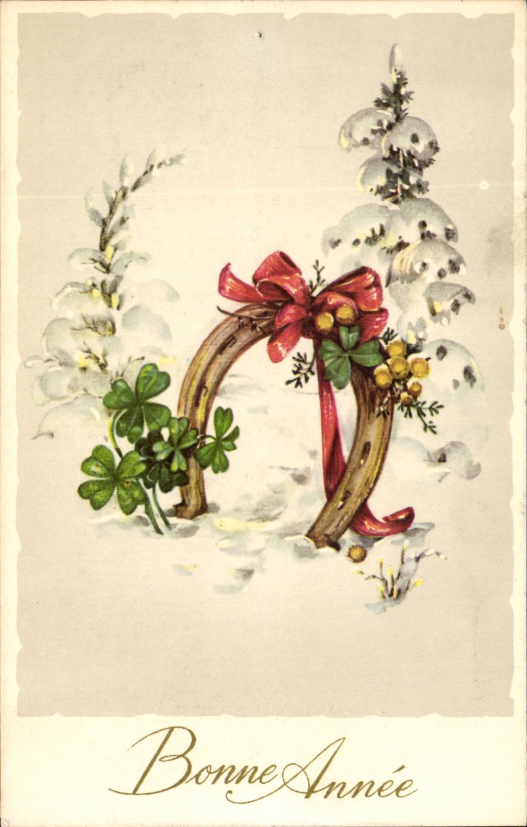 CPA Fantasy Happy New Year Horseshoe