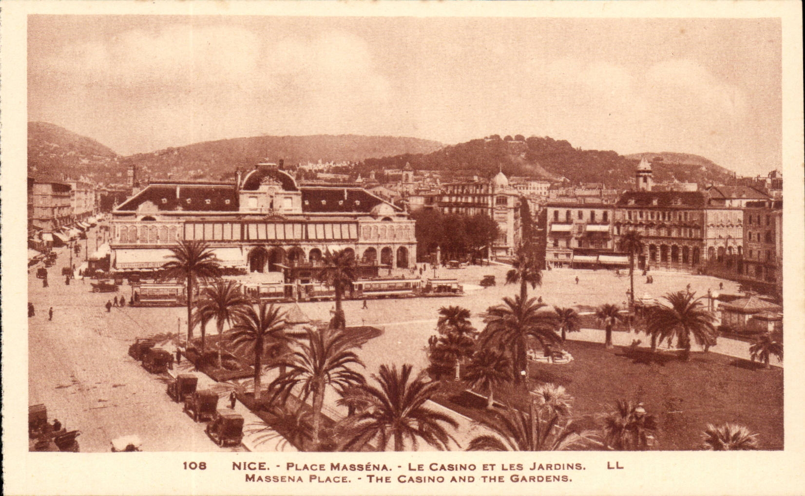 Nettes CPA setzt Massena das Kasino und die Garten