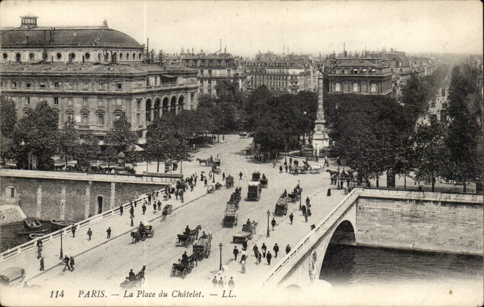 Paris CPA Place du Chatelet 