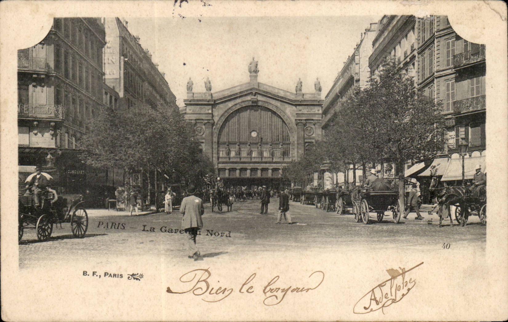 Paris CPA Train station of north