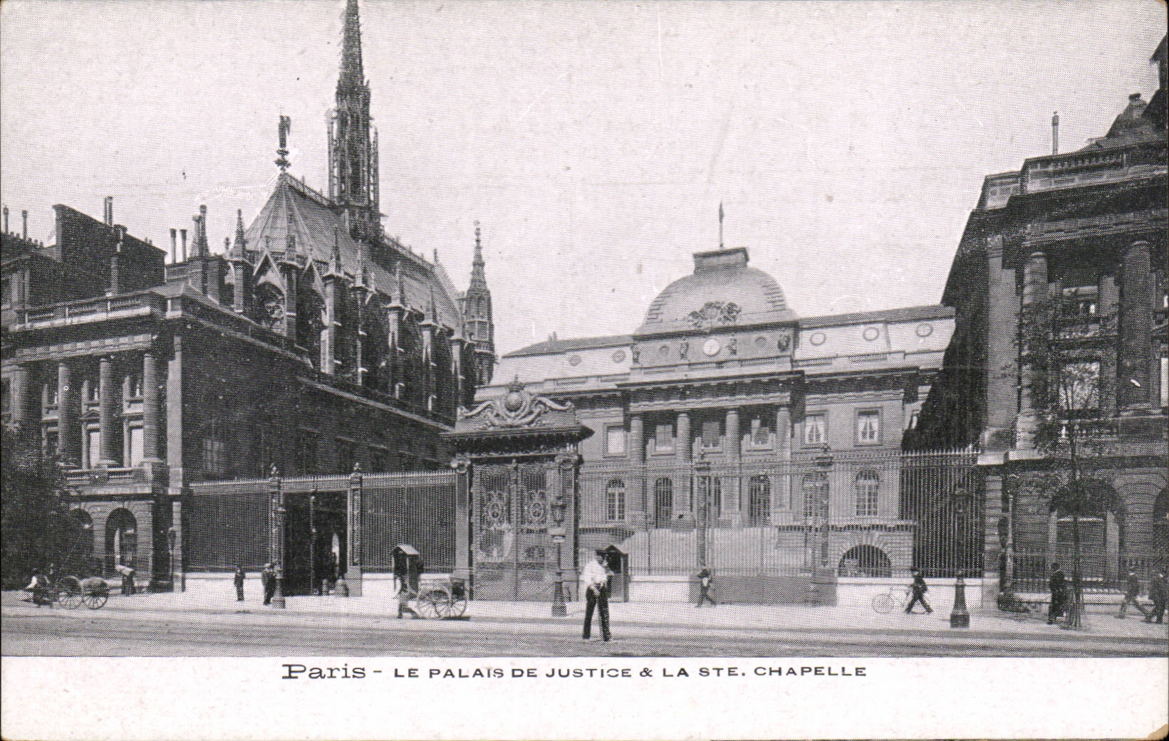 Paris CPA Palais de justice et la sainte chapelle