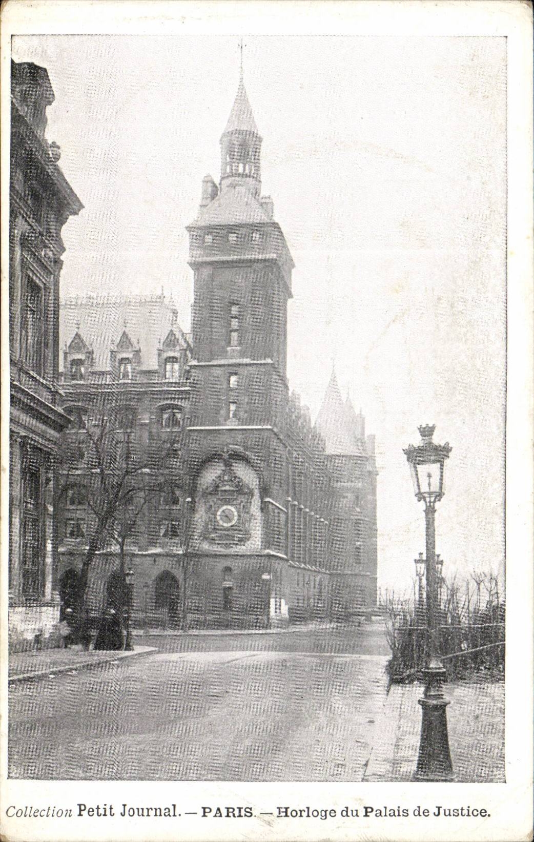 Paris CPA Horloge du palais de justice
