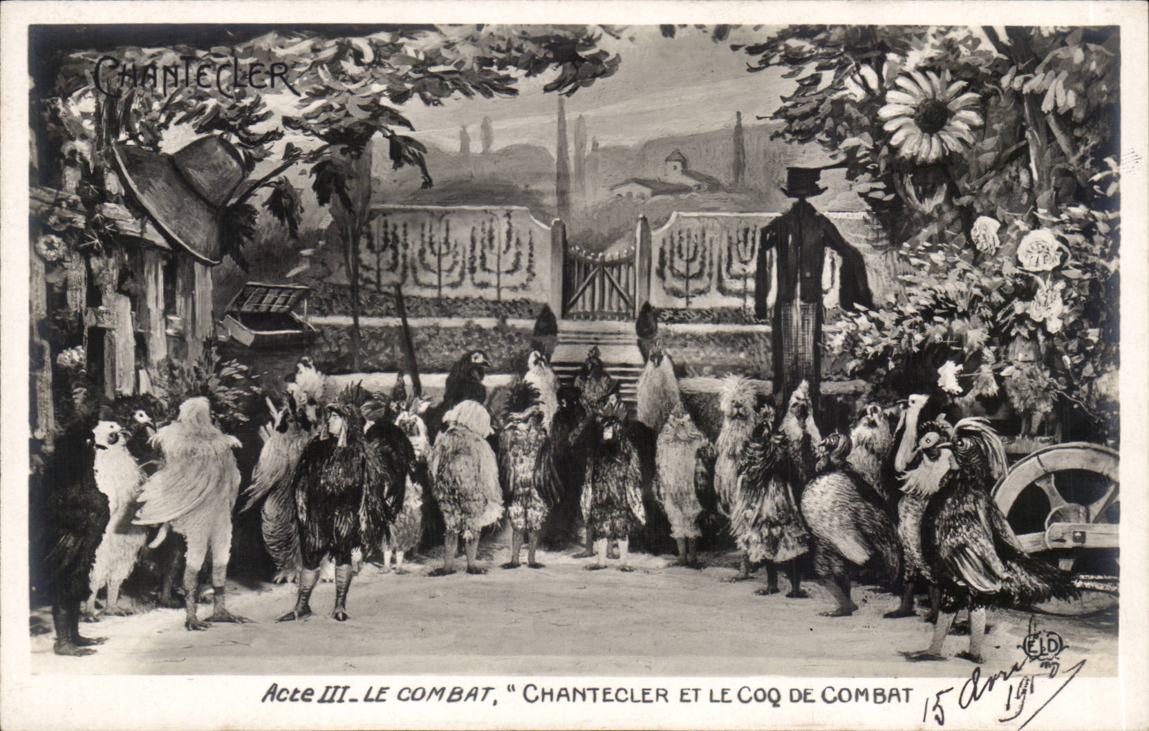 CPA Fantasy Chantecler Act III the Chantecler combat and the fighting cock