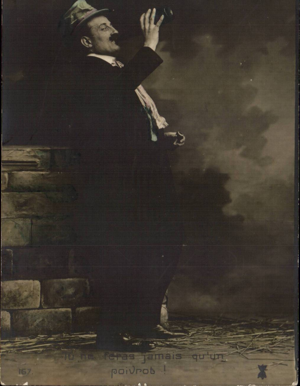 CPA Man drinking with the bottle (soak alcohol)